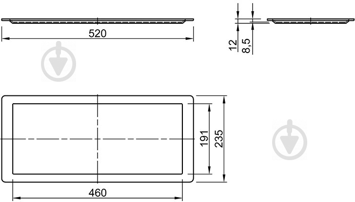 Поддон для сушилки Vibo VP600 600 мм 47014 - фото 2