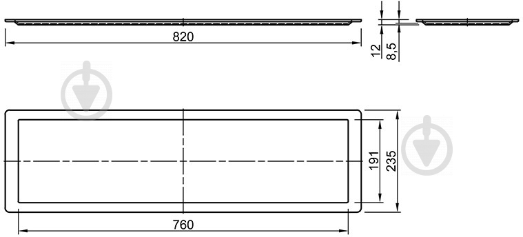 Піддон для сушарки Vibo VP900 900 мм 46204 - фото 2