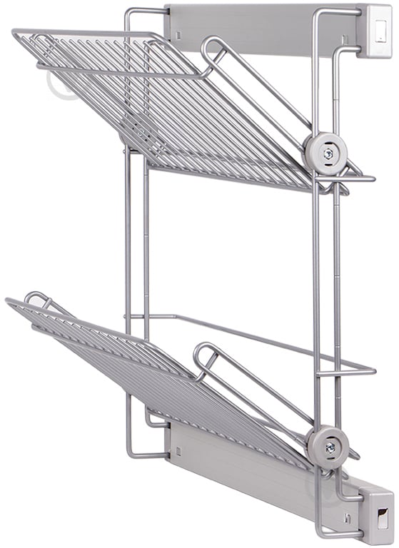 Полиця для взуття Vibo ASL2SMDXALVG 2-рівнева бічна права Elite 46224 сірий - фото 1