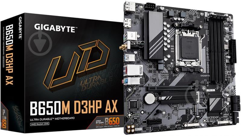 Материнская плата Gigabyte B650M D3HP AX (Socket AM5, AMD B650, micro ATX) - фото 5