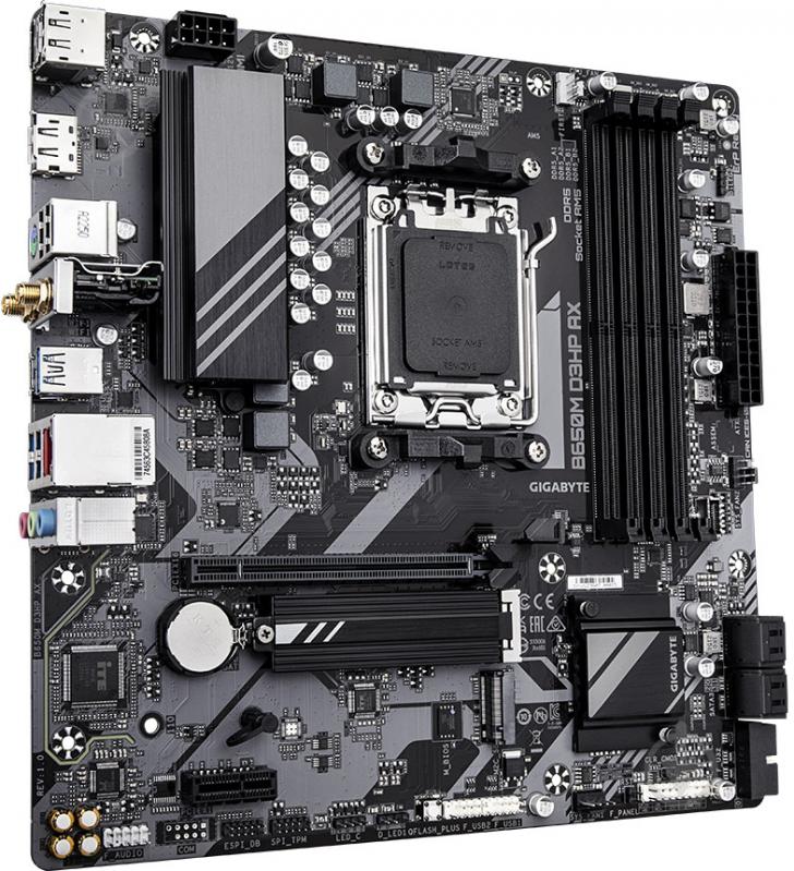 Материнська плата Gigabyte B650M D3HP AX (Socket AM5, AMD B650, micro ATX) - фото 2