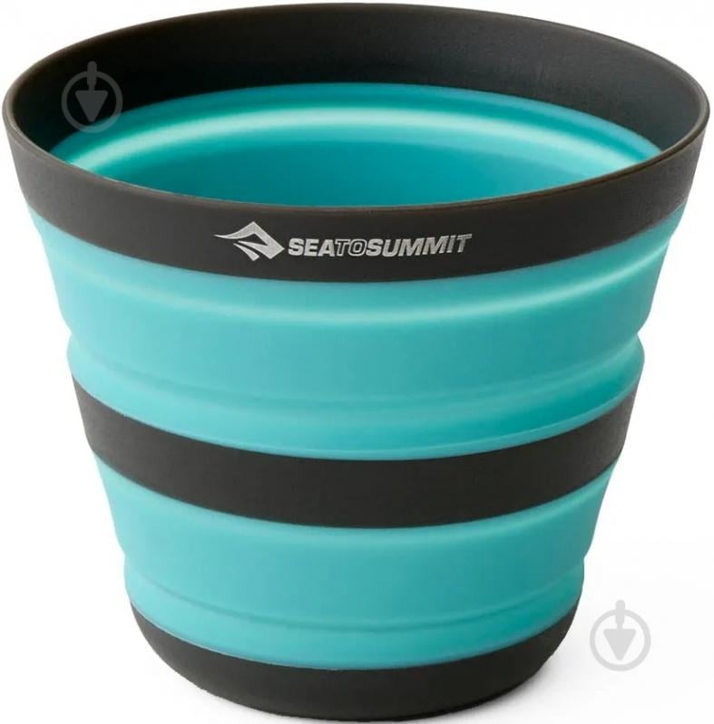 Кухоль Sea To Summit 101 мм 0,355 л FRONTIER UL COLLAPSIBLE CUP Aqua Sea Blue - фото 1