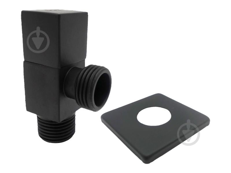 Кран угловой ASCO 1/2"х1/2" для сантехприборов Matte Black AS-AV-009 - фото 1 Кран угловой ASCO 1/2"х1/2" для сантехприборов Matte Black AS-AV-009 - фото 1