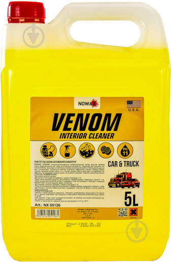 Очисник салону Nowax Venom Interior Cleaner концентрат NX05126 5000 мл - фото 1