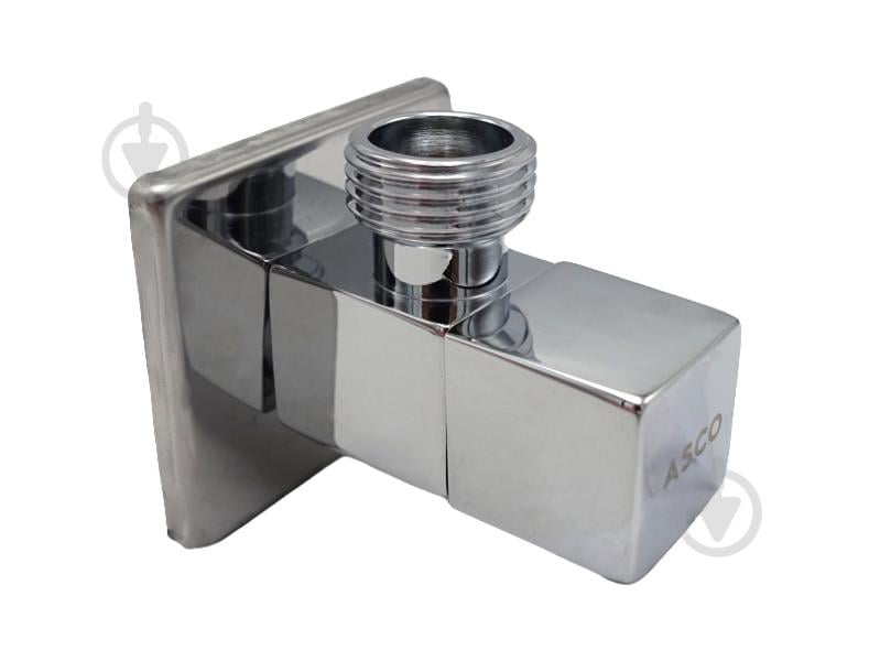 Кран угловой ASCO 1/2"х1/2" для сантехприборов Chrome AS-AV-011 - фото 2 Кран угловой ASCO 1/2"х1/2" для сантехприборов Chrome AS-AV-011 - фото 2
