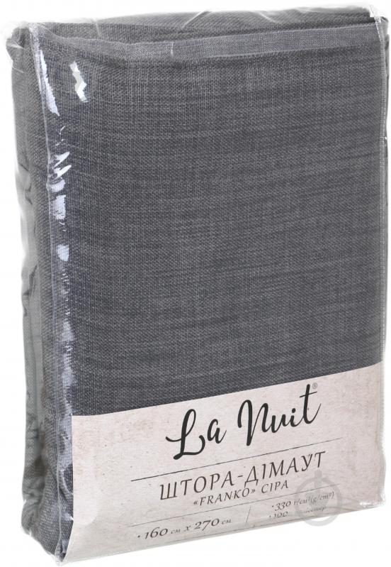Штора-дімаут Franko 160х270 см сірий La Nuit - фото 4