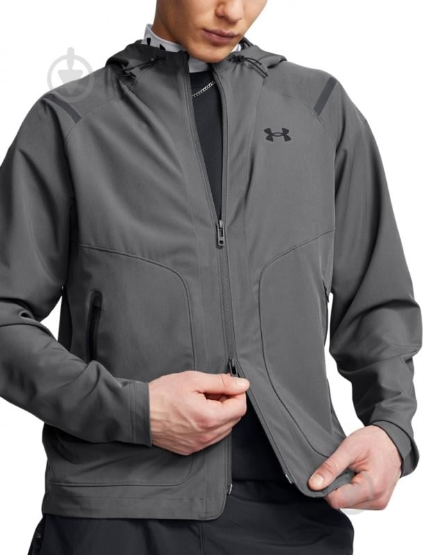 Вітрівка чоловіча Under Armour UA UNSTOPPABLE JACKET LC 1389354-025 р.L сіра - фото 3