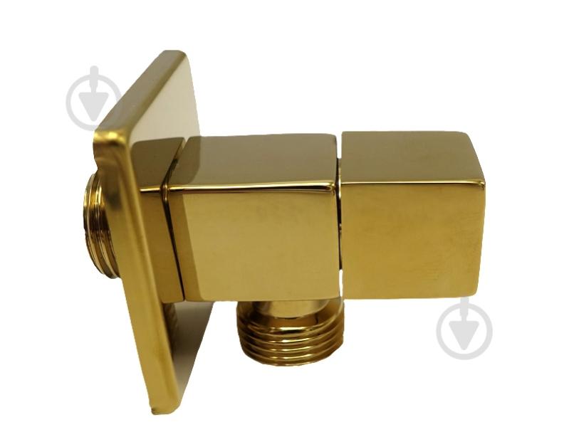 Кран угловой ASCO 1/2"х3/4" для сантехприборов Gold AS-AV-008 - фото 2 Кран угловой ASCO 1/2"х3/4" для сантехприборов Gold AS-AV-008 - фото 2