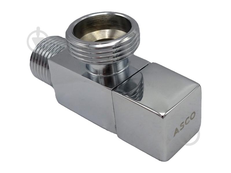 Кран угловой ASCO 1/2"х3/4" для сантехприборов Chrome AS-AV-012 - фото 3