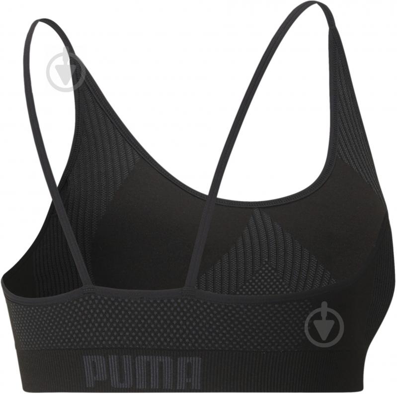 Бра Puma Strappy Seamless Bra 52107501 р.L черный - фото 2