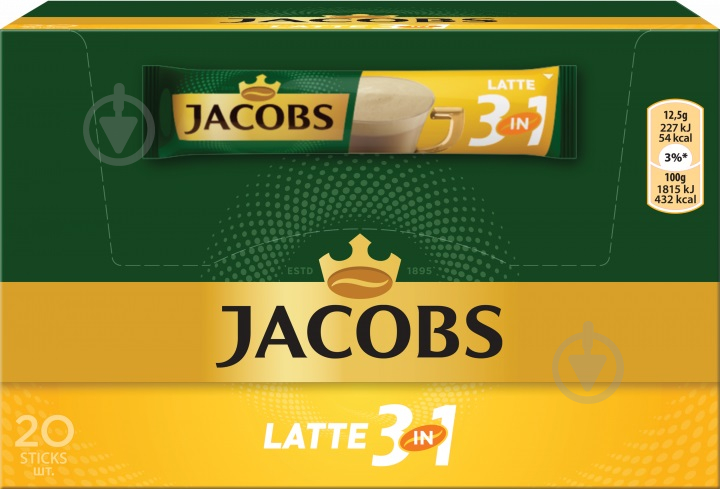 Кавовий напій Jacobs Лате 3 в 1 12,5 г - фото 2