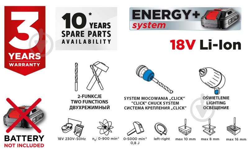 Перфоратор GRAPHITE 58g009 - фото 16