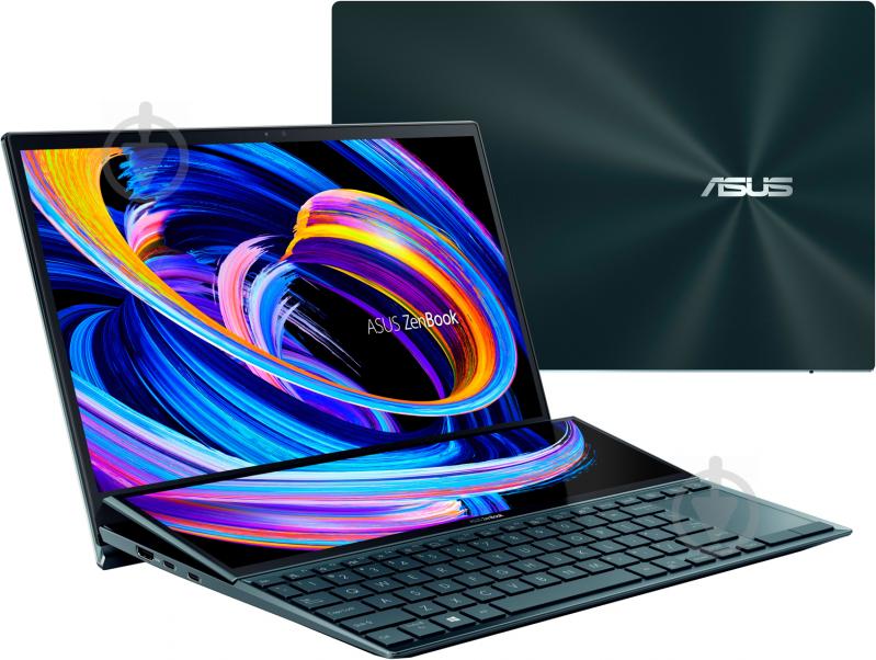 Ноутбук Asus ZenBook Duo UX482EG-HY032T 14 (90NB0S51-M00390) celestial blue - фото 1