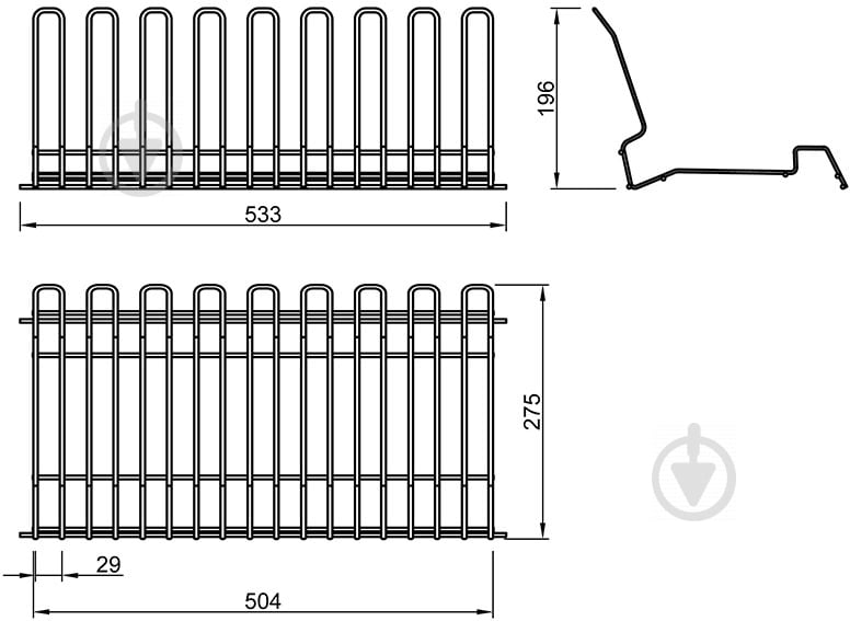 Сушарка для посуду Vibo SGQ60VLIB Queen 600 мм 47000 - фото 2