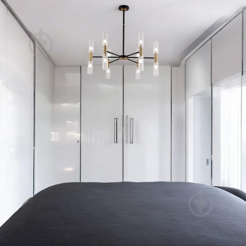 Люстра WunderLicht Florida 12xG9 черный с золотистым КК7433-412 - фото 2