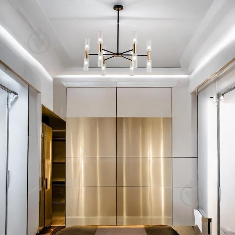 Люстра WunderLicht Florida 12xG9 черный с золотистым КК7433-412 - фото 3