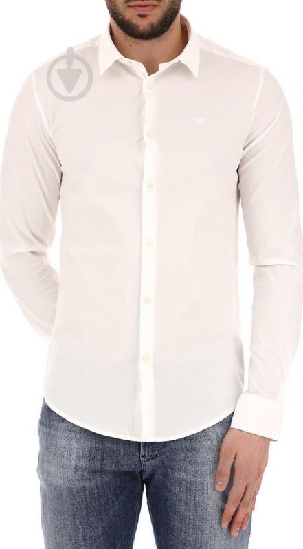 Рубашка Emporio Armani CAMICIA UOMO / MAN SHIRT 8N1C091N06Z-0100 р. L белый - фото 3