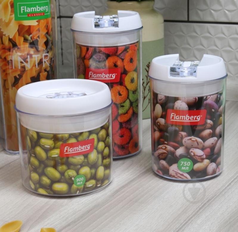 Банка для сипучих Flamberg Intra Round 750 мл - фото 5 Банка для сипучих Flamberg Intra Round 750 мл - фото 5