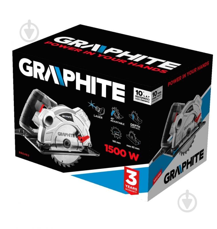 Пилка дискова GRAPHITE 58G492 - фото 2