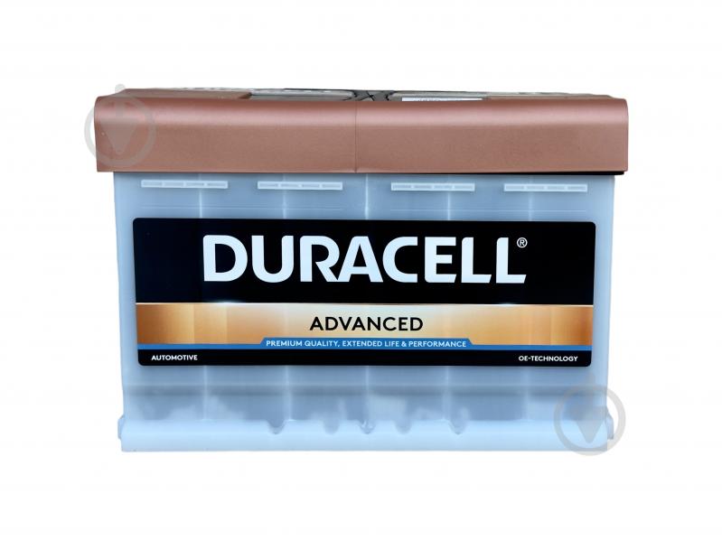 Аккумулятор автомобильный Duracell 77Ah 700A 12V «+» справа - фото 2