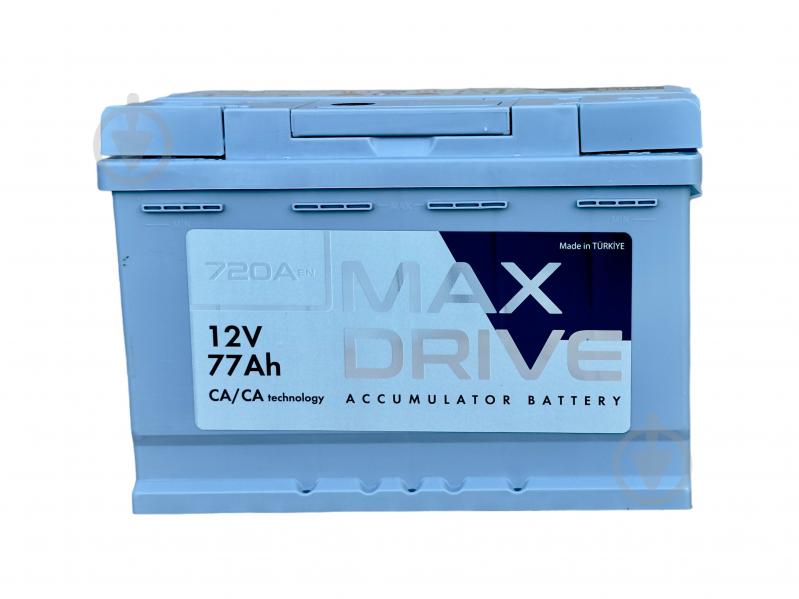 Аккумулятор автомобильный MAX DRIVE 77Ah 720A 12V «+» справа - фото 2