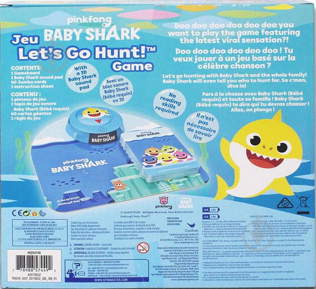 Игра настольная Spin Master «Baby Shark» с фишками SM98234/6054959 - фото 4