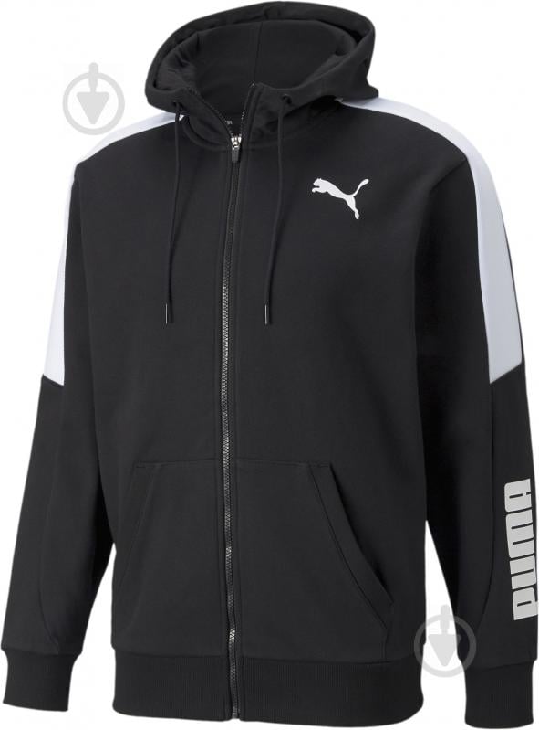 Джемпер Puma MODERN SPORTS FZ Hoodie 58947901 р. L чорний - фото 1