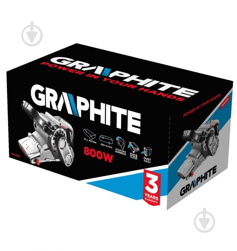 Ленточная шлифмашина GRAPHITE 59G392 - фото 5