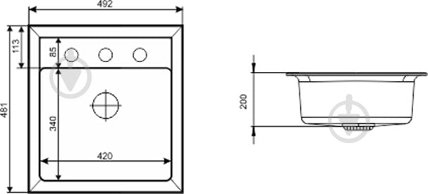Мойка для кухни Interline BRUT terra - фото 2