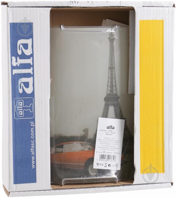 Светильник настенный ALFA Paris 1x40 Вт E14 серый/с рисунком 91365 - фото 3 Светильник настенный ALFA Paris 1x40 Вт E14 серый/с рисунком 91365 - фото 3