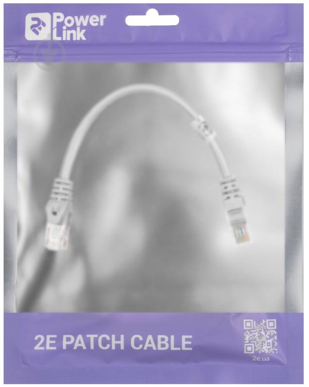 Патч-корд 2E PC5ECA - 020GRY Cat 5e / RJ45 / 26AWG 0,2 м сірий - фото 3