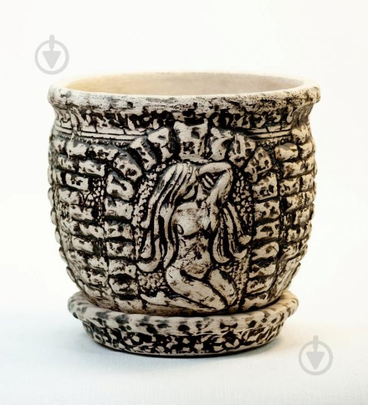 Горщик шамотний Оріана-Запоріжкераміка Грація №2 круглий 8 л коричневий - фото 2 Горщик шамотний Оріана-Запоріжкераміка Грація №2 круглий 8 л коричневий - фото 2