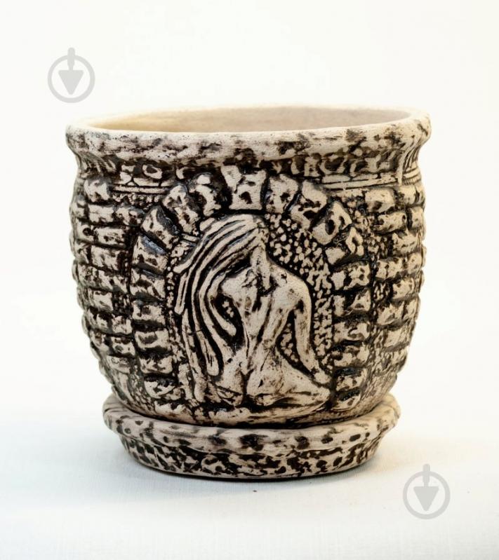 Горщик шамотний Оріана-Запоріжкераміка Грація №2 круглий 8 л коричневий - фото 3 Горщик шамотний Оріана-Запоріжкераміка Грація №2 круглий 8 л коричневий - фото 3