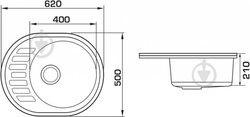 Мийка для кухні Interline EVA white - фото 3