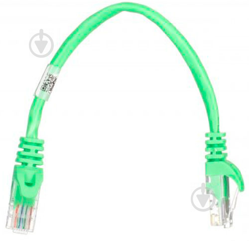 Патч-корд 2E Cat 5e,UTP,RJ45, 26AWG ,7/0.16 CCA, PVC 0,2 м зелений - фото 2