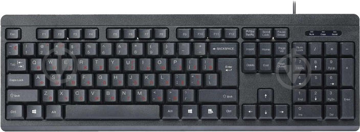 Клавиатура Maxxter (KB-112-U) black - фото 1