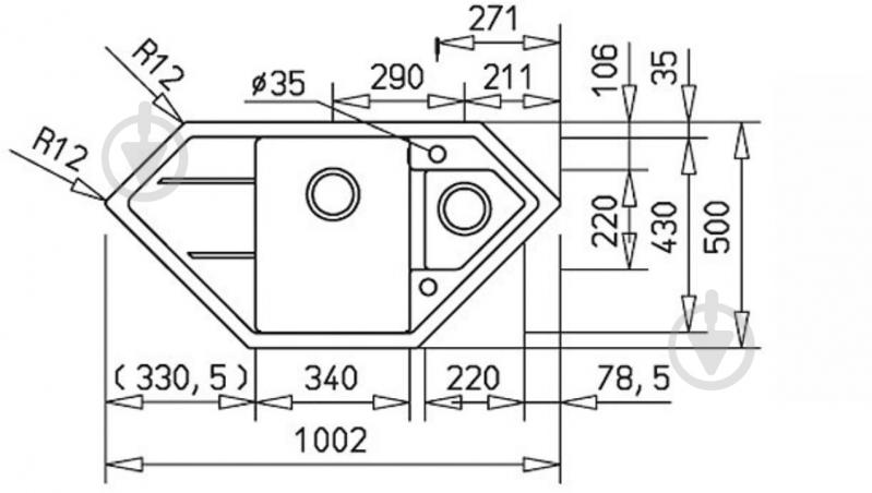 Мийка для кухні Interline INDIGO grigio - фото 6