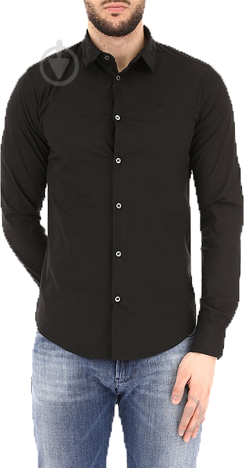 Сорочка Emporio Armani CAMICIA UOMO / MAN SHIRT 8N1C091N06Z-0999 р. S чорний - фото 3