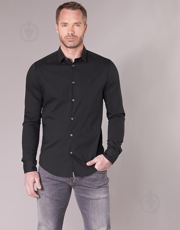 Сорочка Emporio Armani CAMICIA UOMO / MAN SHIRT 8N1C091N06Z-0999 р. S чорний - фото 7