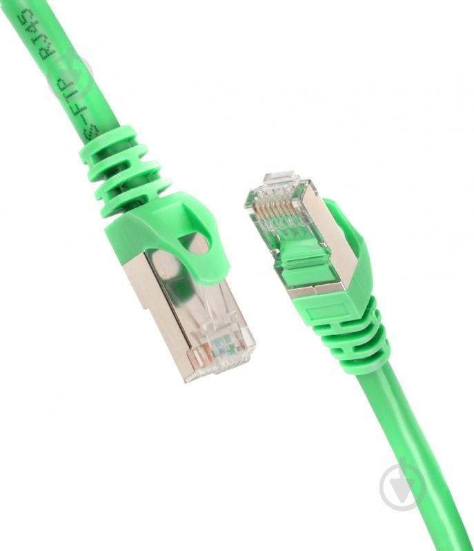 Патч-корд 2E PC5ECA - 100GRN Cat 5e / RJ45 / 26AWG 1 м зеленый - фото 1