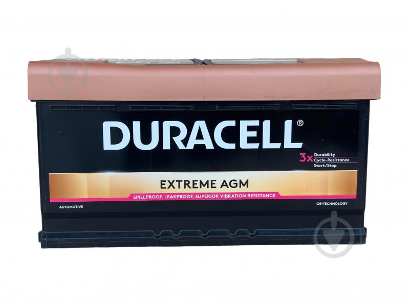 Акумулятор автомобільний Duracell 92Ah 850A 12V «+» праворуч - фото 2