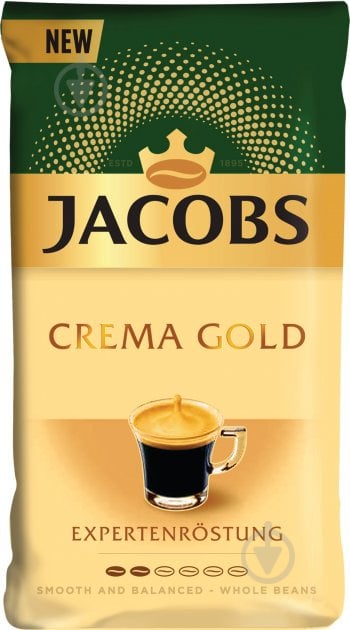 Кава в зернах Jacobs Crema Gold 1000 г - фото 1