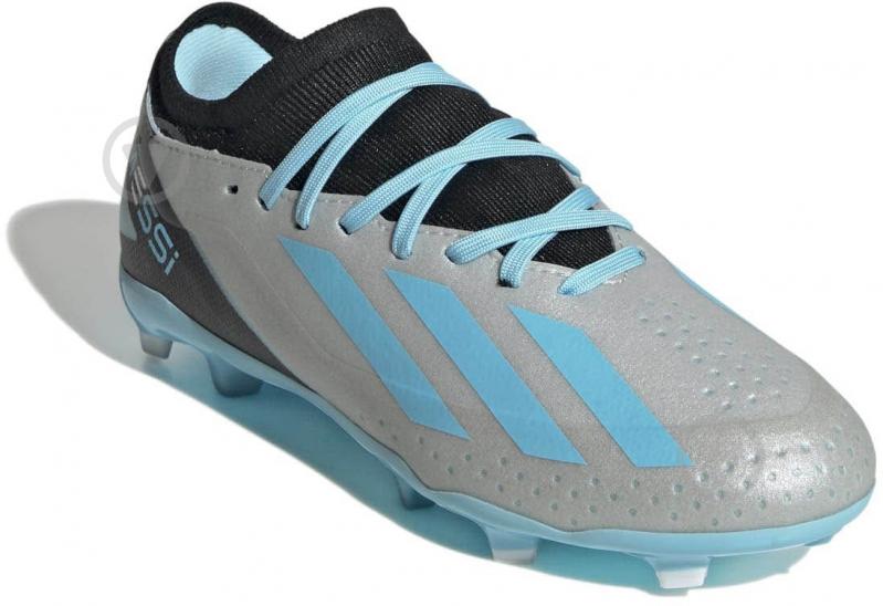 Бутсы Adidas Kids X Crazyfast Messi 3 Fg IE4077 р.29 серебряный - фото 3