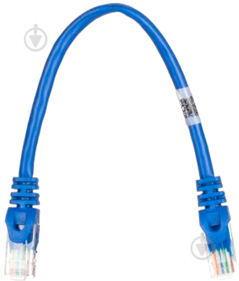 Патч-корд 2E PC5ECOP - 020BL Cat 5e / RJ45 / 26AWG 0,2 м синий - фото 2