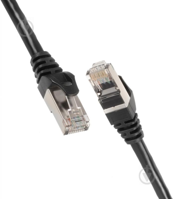 Патч-корд 2E Cat 5e UTP 26AWG 2E-PC5ECOP-100BK 1 м чорний - фото 1