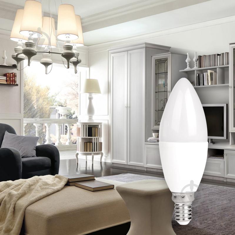 Лампа светодиодная LightMaster LB-620 2 шт./уп. 4 Вт C37 матовая E14 220 В 2700 К - фото 5