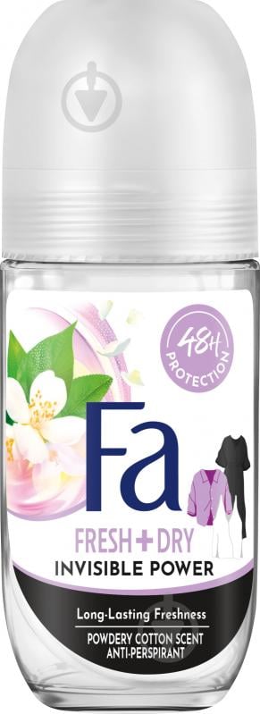 Антиперспирант для женщин Fa Invisible Power Invisible Power Прозорий захист 50 мл - фото 1