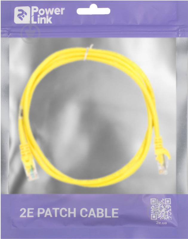 Патч-корд 2E Cat 5e UTP 26AWG 2E-PC5ECOP-120YLW 1,2 м желтый - фото 3