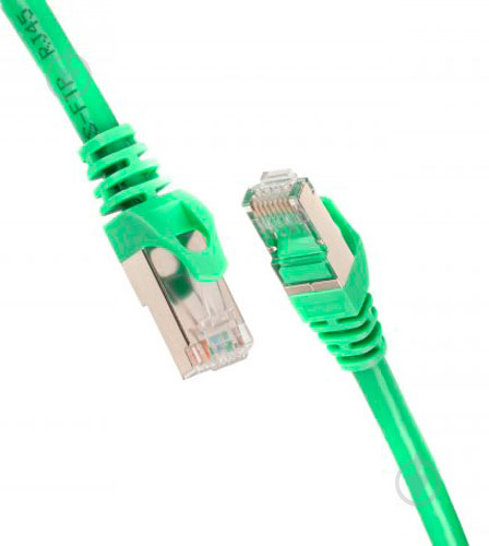 Патч-корд 2E Cat 5e,UTP,RJ45, 26AWG ,7/0.16 Cu,PVC 1,2 м зеленый - фото 1