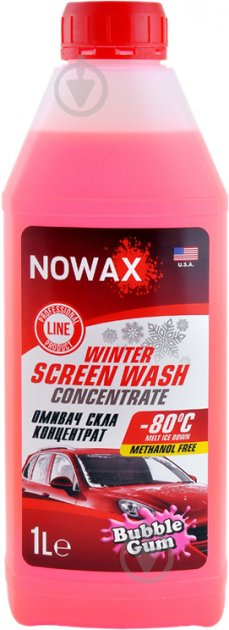 Омивач скла Nowax Winter Screen Wash concentrate NX01171 Bubble Gum зима -80 °С 1 л - фото 1